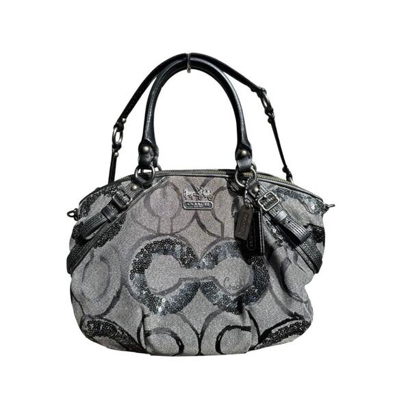 Coach Handbags - Coach Madison Sequin OP Art Satchel Top Handle